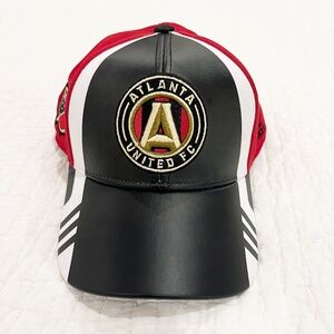 Atlanta United FC Hat Cap SnapBack One Size Adidas Faux Leather Panels MLS